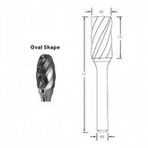 BEST CARBIDE CARBIDE BURRS Best Carbide - SE1NF 1/4" Aluminium Cut Carbide Burr
